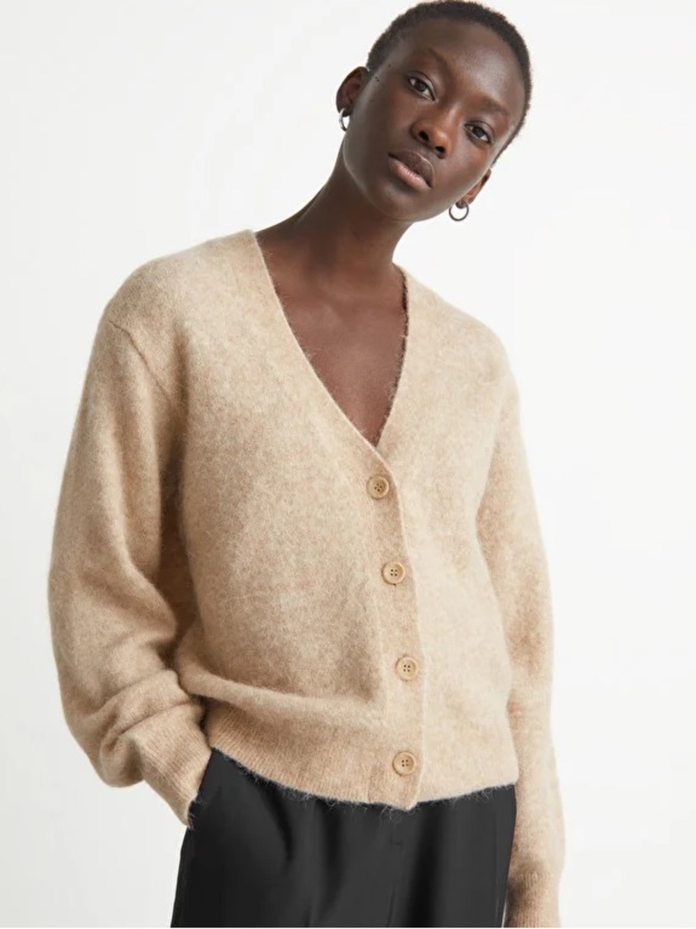 ✨&OtherStories✨Relaxed Wool Blend Cardigan